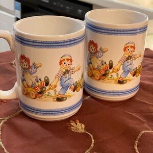 Vintage Raggedy Ann and Andy Mugs